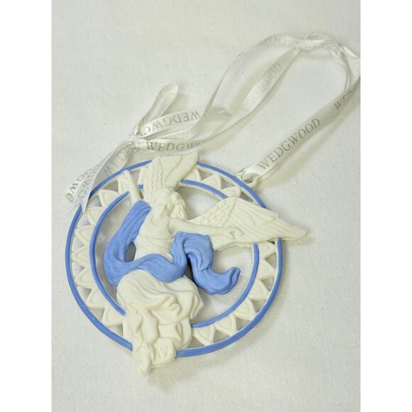 Vtg Wedgwood Jasperware Angel Ornament Angels Collection - Picture 3 of 4